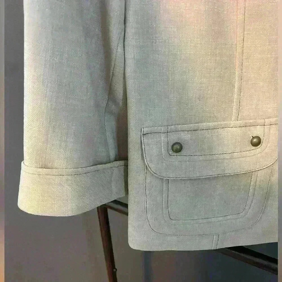 Alfred Dunner women’s beige casual dress jacket size 8p - Picture 6 of 11